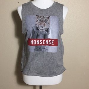 Abercrombie Graphic Nonsense Tiger Muscle Tee NWOT